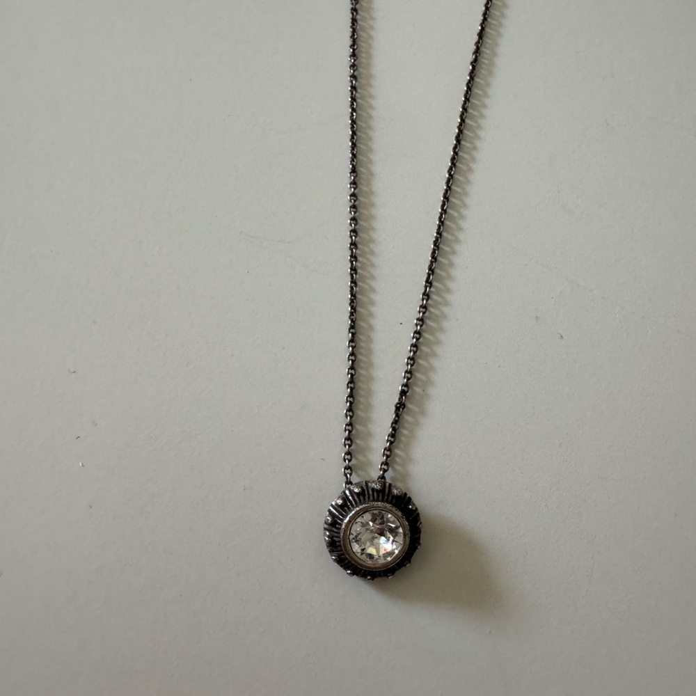 Brighton Silver Necklace with Crystal Accent